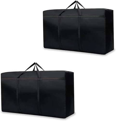 OARCO 2 Stück Große wasserdichte Mehrzweck-Aufbewahrungstasche für Bettwäsche und Bettdecken, Tragetasche für den Transport, XXL Tasche Reisetasche, 230L