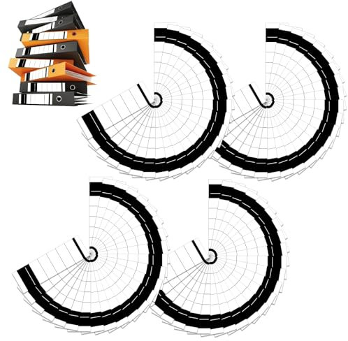 100 Stück Ordnerrücken Selbstklebend, Ordner Etiketten Selbstklebend Schmal, 5.4x19cm Breit Weiß Ordner Rückenschilder für Büro, Bibliothek, Archivierung