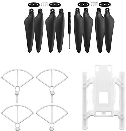 ZAPYVET Cercle de Protection d'hélice for Train d'atterrissage surélevé, for HUBSAN, Zino H117S, Protection étendue, démontage Rapide, Accessoire de Drone Hélices de Drones(Set 3)