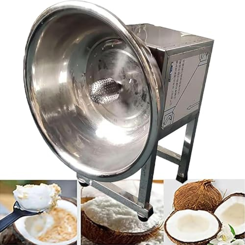 YXFAZPP Electric Coconut Scraper Shredder, Stainless Steel Coconut Grater, Coconut Digging and Extracting Machine, Coconut Planer for Restaurant