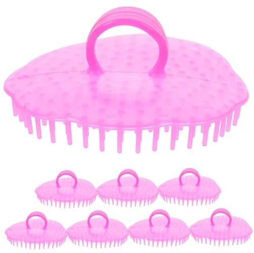 LOLIPPYY 8 Stück Kopfhaut Massagebürste Teiliges Shampoo Kopfhautreiniger Sanfte Peeling Bürste für Fettige Haare und Schuppen Fördert Durchblutung Wiederverwendbar Praktisch für Mutter