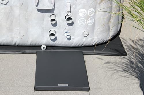 Premium PRO Design Energiespar Whirlpool Unterlage (4cm Dicke) - Thermoisolierung & Kälteschutz - Effiziente Isoliermatte für aufblasbare Whirlpools & Pools bis 270cm (Carbon Black, 60cm x 40cm)