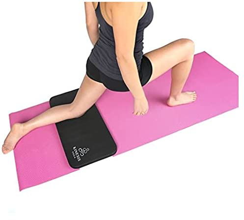 Kinesis Yoga Knieschoner, extra dick, 25 mm, für schmerzfreies Yoga Passend für Standard-Yogamatten in voller Größe und mit Klettverschluss für einfaches Reisen und Aufbewahren!