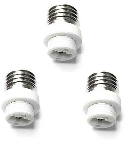 Fineled Adattatore porta lampada da E27 a G9, convertitore lampadina a base LED, confezione da 3