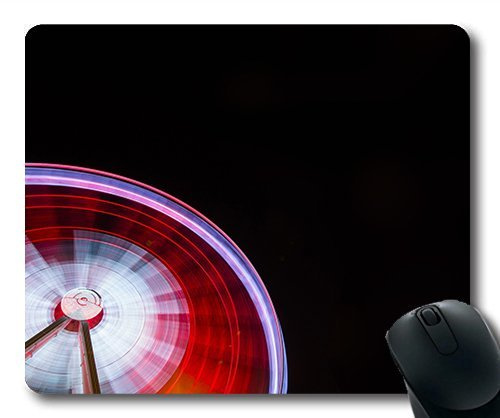 (Precision Lock Edge Mouse Pad) Abstract Art Blur Bright Color Dark Design Gaming Mouse Pad Mouse Mat for Mac or Computer