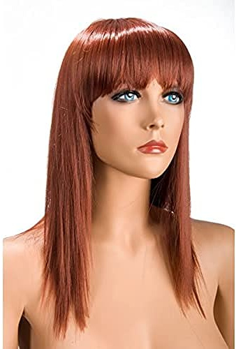 World Wigs Perücke, mittellang, fransig, mit Pony