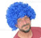 SHATCHI Afro-Perücke, lockiges Haar, für Kostümpartys, Diskoko-Zubehör, Unisex, 60er, 70er, 80er, Blau