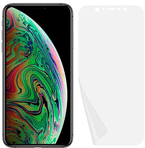 OcioDual Protector de Pantalla Cobertura Completa PET Compatible con iPhone XS Max Plastico Film Adhesivo Flexible Antiarañazos