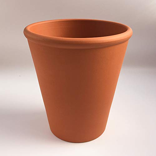 Weston Mill Pottery [ROS16] Terracotta Long Tom Plant Pot 16cm W x 16cm H