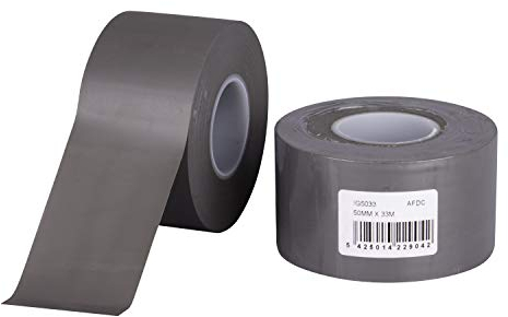 Isolierband, PVC, 50 mm x 33 m, Grau
