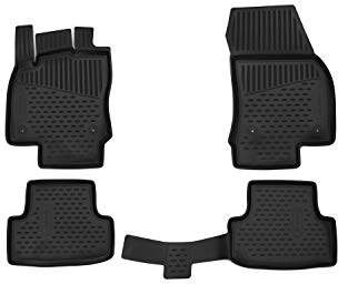 Element Passgenaue Premium 3D Gummimatten Fussmatten Designed für SEAT Ateca, 2016-2024, 4 TLG, Schwarz
