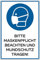 Hinweis-Schild 300x200 mm - Bitte Maskenpflicht beachten/Mundschutz tragen im Zuge des Corona Virus (COVID-19), Warnschild aus PVC Hartschaum Platte 200x300 mm - 3 mm stark