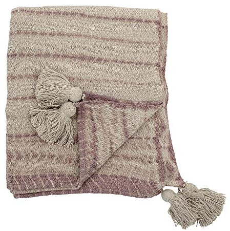 Bloomingville Plaid, rose, coton