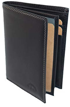 Katana Petit Portefeuille Unisexe à 2 Volets en Cuir Sauvage réf 753046 (5 coul.disp.) (Noir)