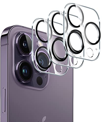 Liilaa Protector de Lente de Cámara Compatible con iPhone 14 Pro / 14 Pro Max, 9H Dureza Anti Arañazos Protector Camara Vidrio Templado, Sin Burbujas HD Cristal Templado