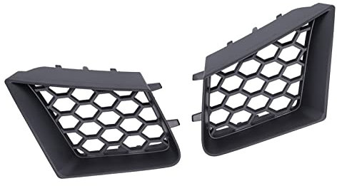 Rejilla de radiador para Seat Córdoba 6L 2002-2009 Accesorios 2 Piezas Paragolpes Rejilla Delantera, Rejilla Modificada Rejilla Riñón Doble Barra Negra