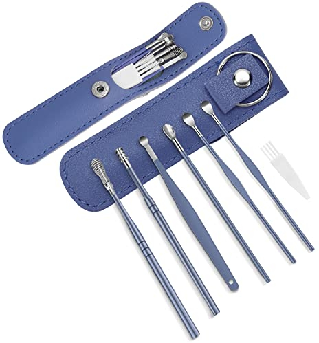 12 Teiliges Ohrenschmalz Entferner, Ohrenreiniger, Premium Edelstahl Tragbar Ohr Reinigung Set, Ohrenreinigung von Erwachsene und Kinder, mit Aufbewahrungskiste und Reinigungsbürste