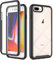 for iPhone 8 Plus / 7Plus / 6S Plus / 6 Plus Case with Built-in Screen Protector, 360 Full Body Protective Cover Heavy Duty Anti-Scratch Shockproof Slim Silicone Bumper Clear Phone Case, Black