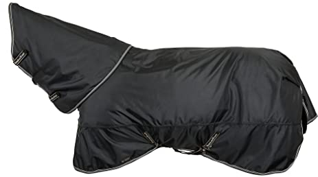 Back on Track Weidedecke Obsidian Turnout Decke mit Halsteil 150 g (165 cm)
