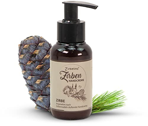 ZIRBELINO ZirbenHandcreme - zur täglichen Handpflege - feuchtigkeitsspendend - mit praktischem Pumpspender - 100ml