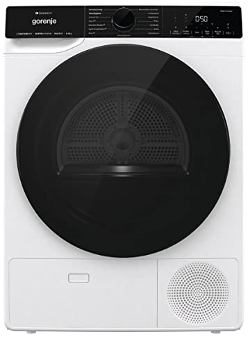 Gorenje DPNA83W Wärmepumpentrockner, 8 kg Kapazität, 15 Programme, ConnectLife WiFi, Auto Drain, Made in EU, Nature Dry, Twin Air, Sportprogramm, Schnellprogramm Energieklasse A+++