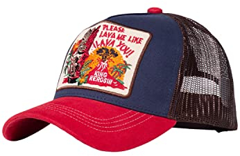 King Kerosin Herren Trucker Cap Baseballcap Aus Baumwolle Meshcap Snapback Mit Netz Kappe Curved Brim All Season Lawa Me