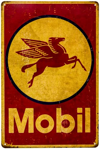 LUCKYLINDE Blechschild passend für 76 Fans, Deko Werkstatt, Garagen Tankstelle Rallye Auto Oldtimer Schild 20 x 30 cm (Mobil)