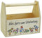 HW HOLZKISTEN-WELT Geschenkverpackung zum Schulanfang/Einschulung Körbchen Holzkiste