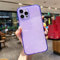 NICRX Custodia trasparente al neon fluorescente per iPhone 14 13 12 11 Pro Max XS SE 2 XR X 7 8 Plus Cover in gel di silicone morbido color caramella, viola, per iPhone 12 Mini