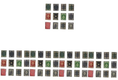 TOYANDONA 60 Pz Mini Classico Minilibro Mini Ornamento Da Giardino Quaderno Di Miniature Decorazioni Per Sale Da Casa Piccolo Modello Di Libro Libri Carta Bambino Cartone Animato
