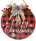 Merry Christmas Wreaths 30,5 cm Willkommensschild für Haustür-Dekoration, Büffelkariert, Weihnachtsdeko Dekoartikel für Veranda, rustikaler Urlaub, Wandaufhänger für Zuhause drinnen und draußen