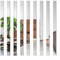 RANRAO Lot de 10 carreaux de miroir, autocollants à rayures, longue bande amovible en acrylique, autocollant mural mosaïque pour décoration de salon, chambre à coucher