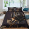 QLasic Rose Noire Housse De Couette 3Dde Thème Parures De Lit,avec Taies Sets De Housse Couette en Microfibre (King（220x240cm）)