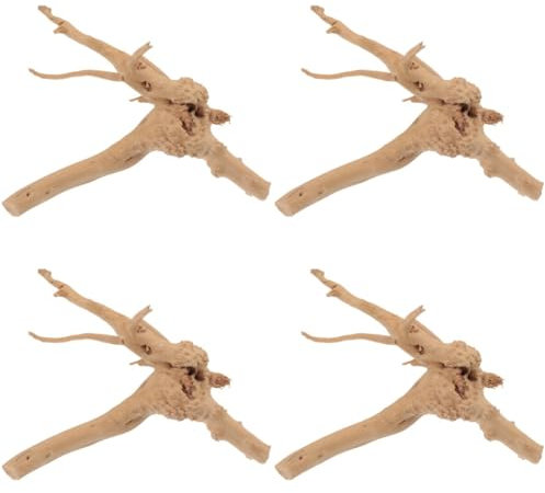 FRCOLOR 4 Stück Aquarienholzdekoration Treibholz Basteln Dekorationen Aus Treibholz Aquarium-dekor Zubehör Für Einsiedlerkrebse Treibholz Für Aquarien Ornamente Rhododendron-wurzel
