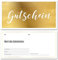 Frank Paperman® | 5x Geschenk Gutschein blanko für Kunden mit funkelnder Goldprägung | Gutscheine zum selber Ausfüllen | Gutschein Vordruck im Format DIN Lang Plus