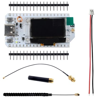 Heltec LoRa 32 V3 SX1262 Development Board 868MHz 915MHz WiFi Bluetooth Module Type-C 0.96 inch OLED Display with U.F.L to S.M.A Antenna for Meshtastic IOT Devices