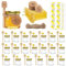 Suynauetev 20 Pack 1,5 Oz Honiggläser Honigglas Hexagon Kleine Honiggläser Mini Honiggläser Honiglöffel Aufkleber Biene Dankeskarten Goldene Geschenktüten Bienenanhängern Jute für Hochzeitsgeschenke