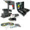 Set Completo Elettroutensili - Trapano Avvitatore 500W, Smerigliatrice 500W, Levigatrice 135W - Kit con Valigetta e 50 Accessori per Fai da Te e Bricolage