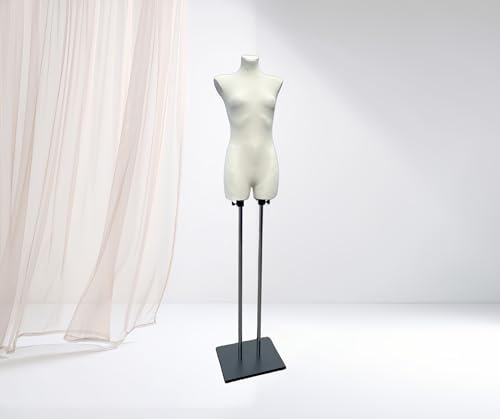 LUSORIA Schneiderpuppe weiblich mit Oberschenkeln, Ecru (M/L)