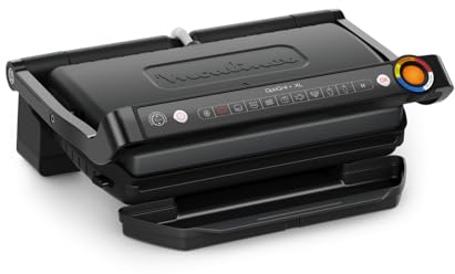 Moulinex Optigrill+ XL, Griglia Elettrica da Interno Ideale per Cucinare Carne, Pesce e Verdure, Indicatore di Cottura, 9 Programmi Automatici, Piastre Antiaderenti Facile da Pulire, GI7278
