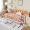 Royhom Sofa Überwurfdecke 1/2/3/4 Sitzer, Sofa Überzug Ecksofa, Sofabezug L Form, Chenille Couch Überzug, Couch Überwurf mit Deko Quasten, Orange Sofa Überwurf(Boho Orange, 180x260cm)