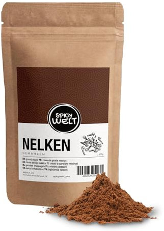 Spicy Welt Clous de Girofle Moulus (500g) – Poudre de Girofle | Pour Pain d'Épices & Pâtisserie, Mélanges | Puissant, Chaud & Aromatique | 100% Naturel, Sans Additifs