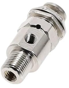 BIRXPMOS TAC-3P Pneumatic Air Mechanical Valve Exhaust Valve 2 Position 3 Way M5 Internal Thread 1/8 External Thread Pneumatic Valve SUNCENYIN(TAC-3P,with 4mm Fitting)