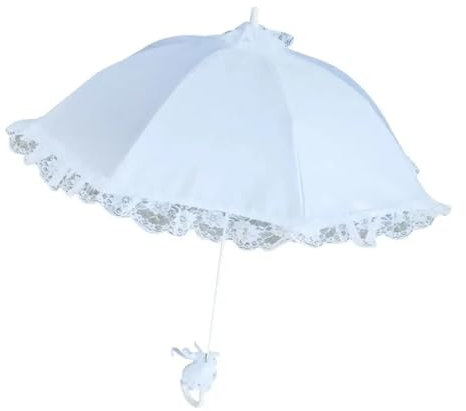 TYNXK Parapluie Lace Parasol Wedding Parasol de mariée en Dentelle Creuse, Accessoires Photo romantiques Blancs, for Mariage Parapluie en Dentelle