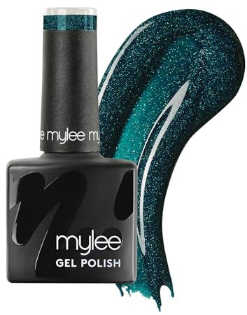 Mylee Gel Nail Polish 8ml [Bauble] - UV/LED Soak-Off Nail Art Manicure Pedicure for Professional, Salon & Home Use [Fine Glitter Range] - Long Lasting & Easy to Apply