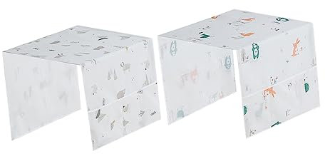 HONMEET 2 Stück Kühlschrank Staubschutz Kühlschrankauskleidung Wäschetrockner Lufttrockner Minikühlschrank Mit Gefrierfach Oberer Schutz Des Trockners Mini-kühlschrankständer Morgen