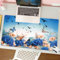 MESHIZIY Gaming Mouse Pad, ratón de Pad 75 x 40 cm,Ilustración 3D de laminados Decorativos Digitales,sin Distancia y Mouse Impermeable, para computadora