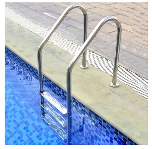 Échelle De Piscine, Échelle De Piscine Hors Sol Inclinée, Facile À Utiliser(3Step)