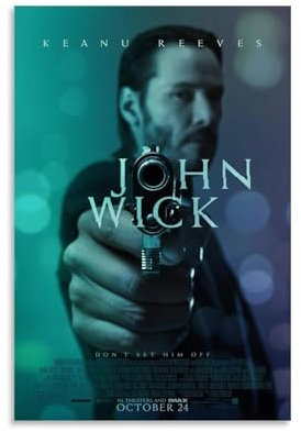 MMCJUH John Wick Wandkunst, buntes dekoratives Poster, Kunst, Leinwand, Geschenk für Freunde, Wohnzimmer, Schlafzimmer, ungerahmt, 30 x 45 cm