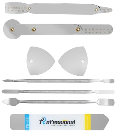 HUVZOR handy reparatur werkzeug8 pc Handy Reparatur Hebelwerkzeug,Langlebig,Ultradünn 0,1mm Gebogenes LCD-Bildschirms Öffnungswerkzeug,Reparatur Öffnungs Werkzeug Kit für Handy,Laptop,Tablet,iPhone